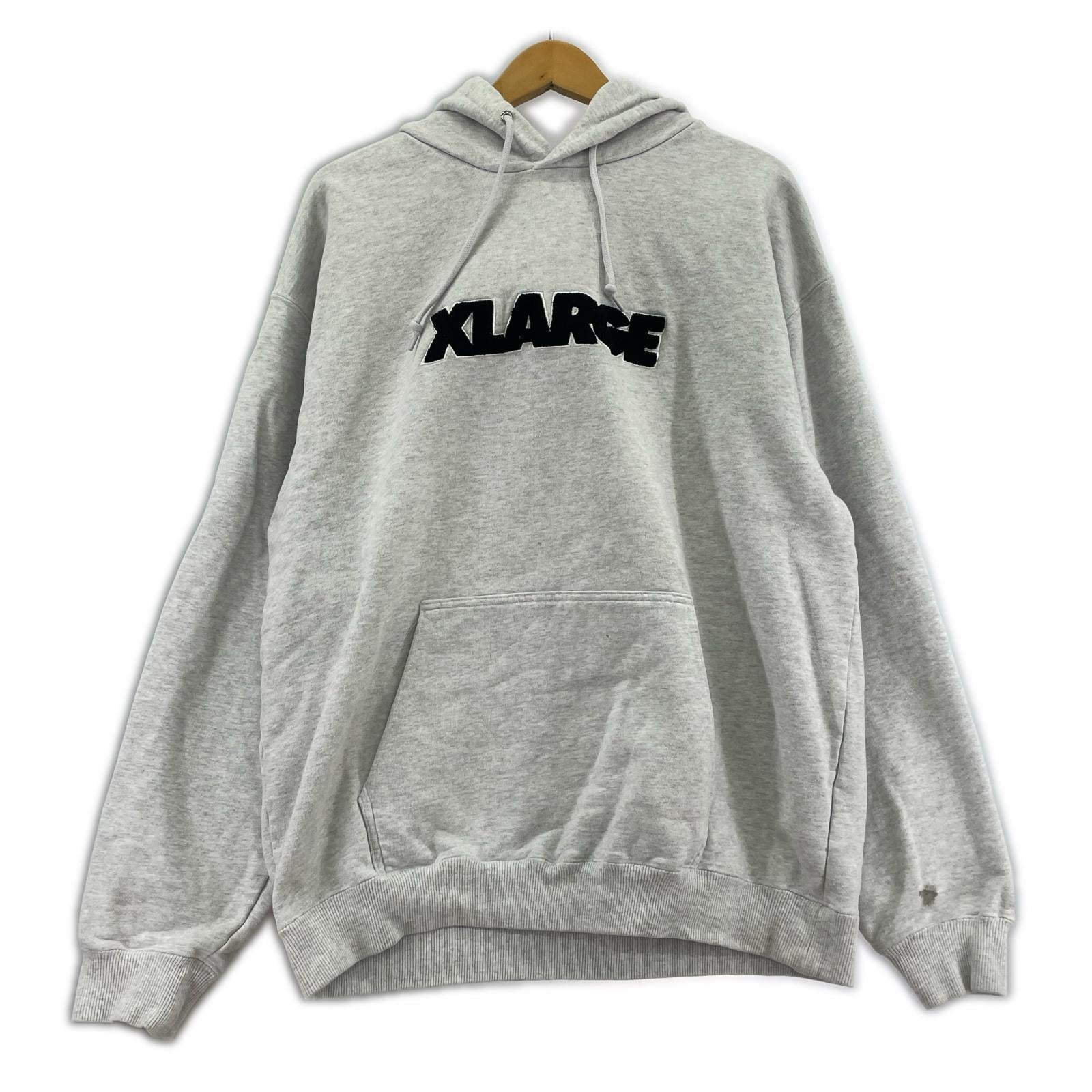 パーカー STANDARD LOGO HOODED SWEATSHIRT グレー (L) L グレー