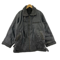 レザージャケット VINTAGE 裏ボアレザージャケット 黒 ブラック