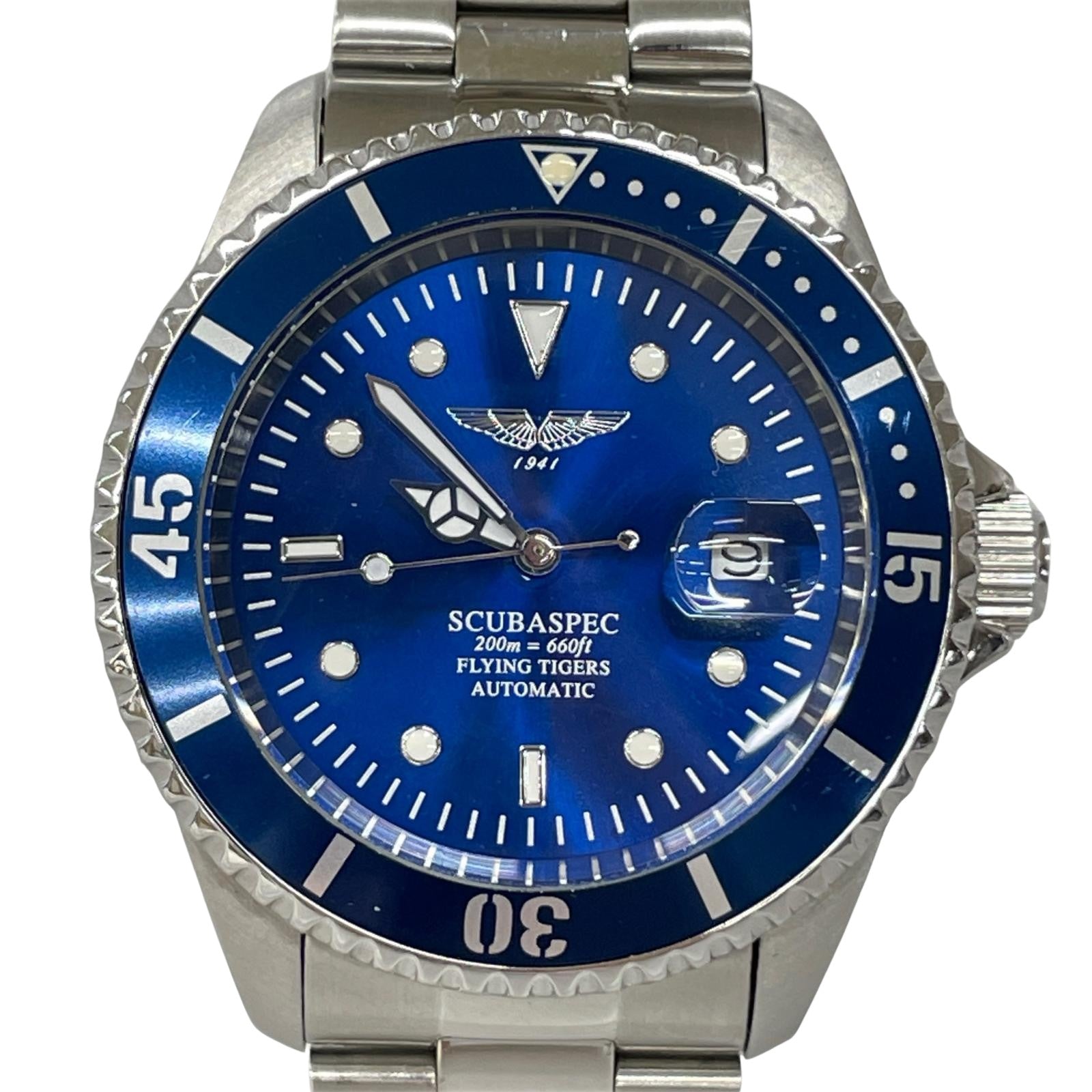 腕時計 invicta 自動巻き シルバー