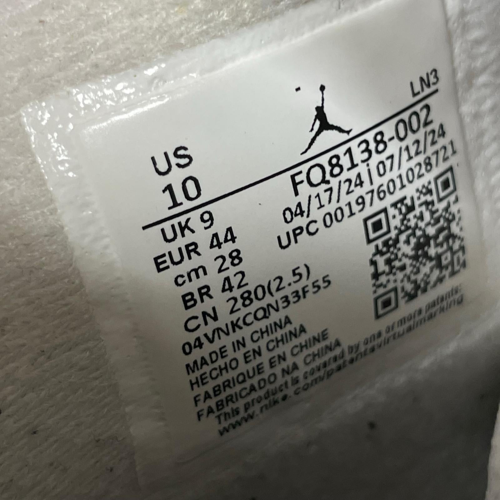 スニーカー Air Jordan 4 Retro Fear 28cm 28cm (US10 UK9 1/2 EU46) ブラック