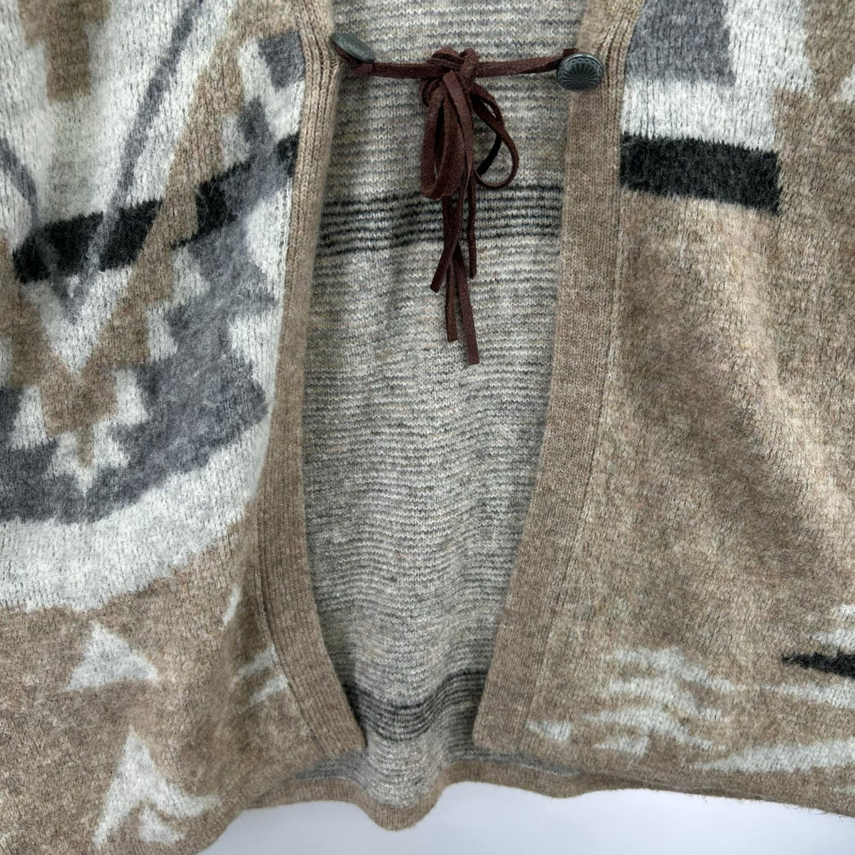 カーディガン ネイティブ柄 (L) L