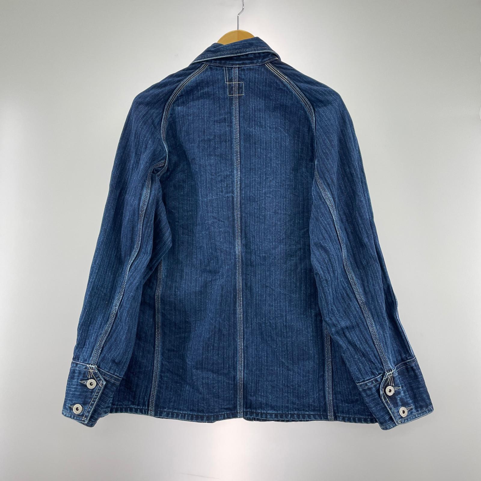 デニムジャケット Engineers Jacket herringbone denim (S) S ネイビー