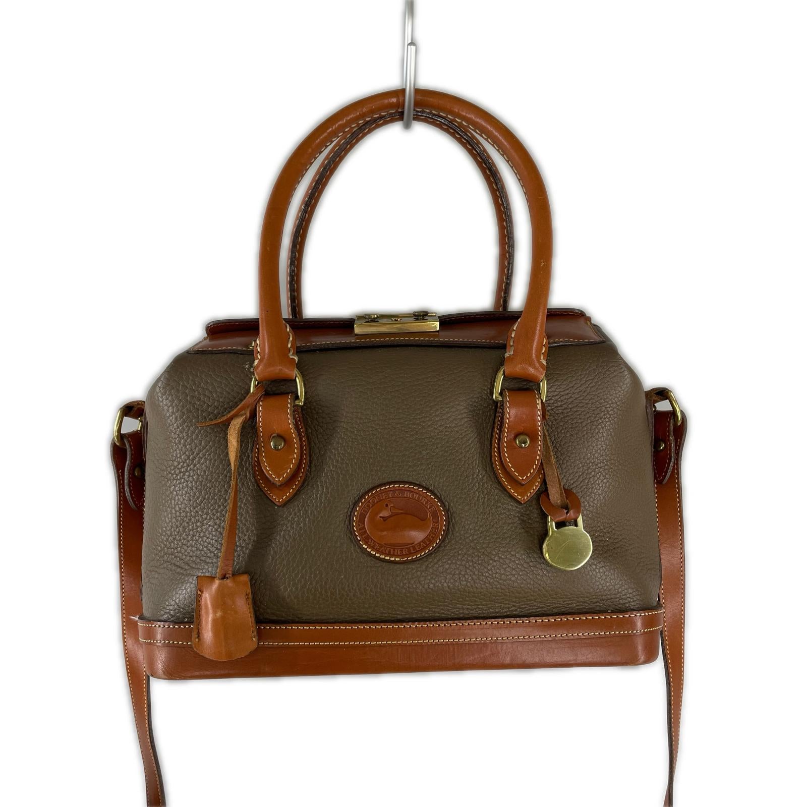 ショルダーバッグ Dooney&Bourke レザー2wayショルダー BR ※スレ ブラウン