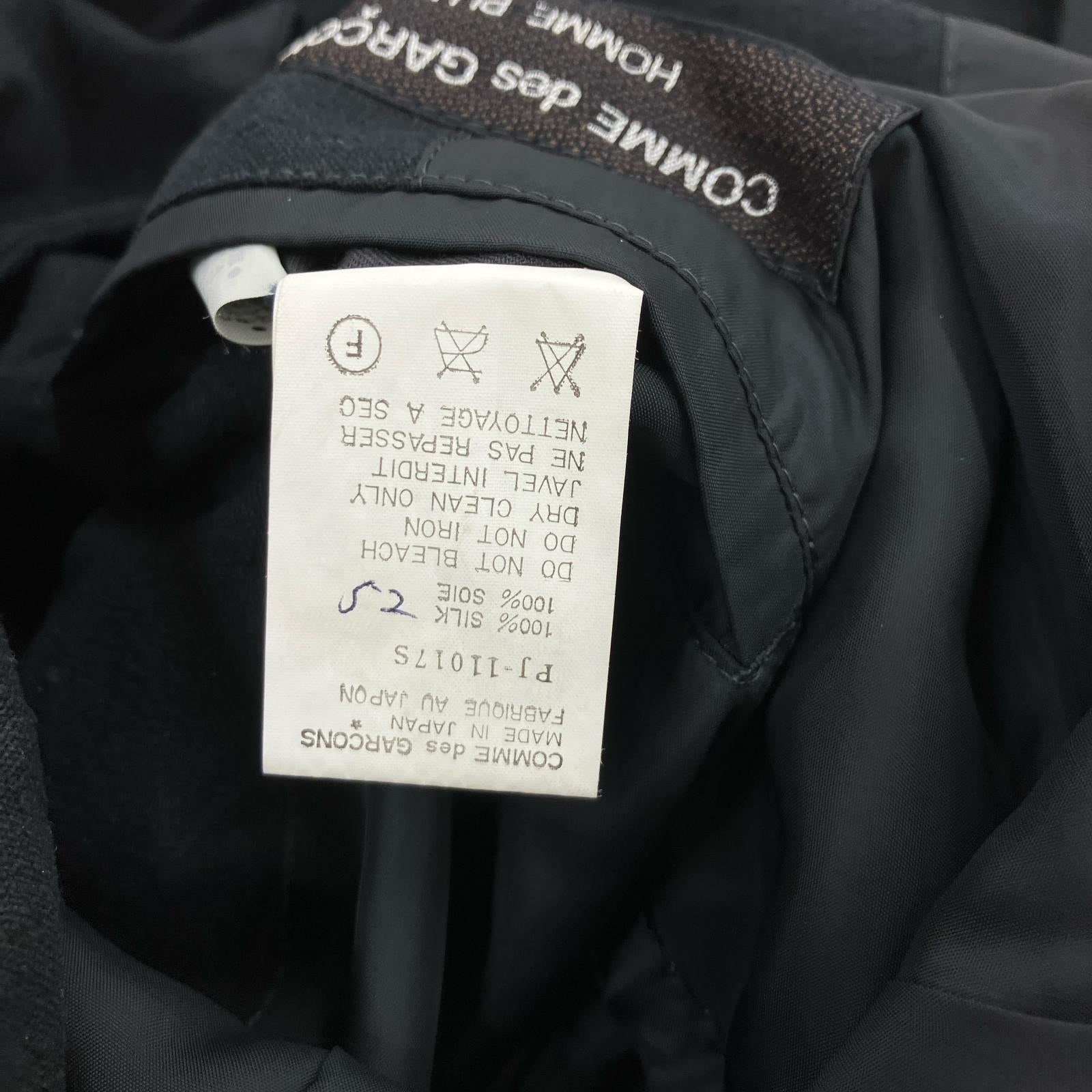 ジャケット COMME des GARCONS HOMME PLUS 80s ボウタイ付 デザインジャケット S ブラック S ブラック
