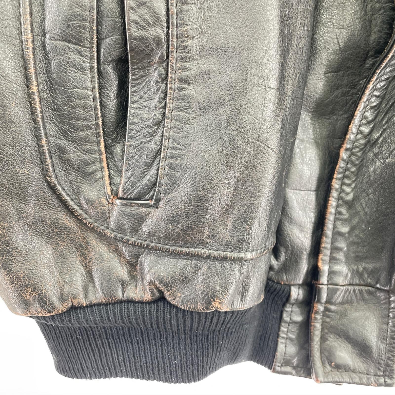 レザージャケット Johnson La Rocka London ラブヘイト M M ブラック