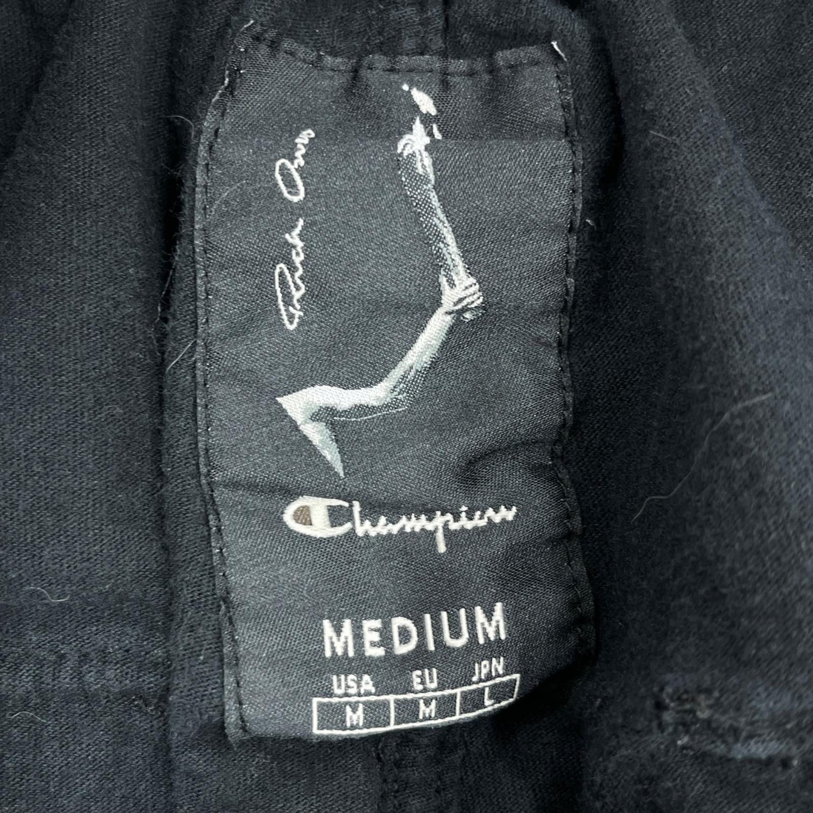 ショートパンツ Rick Owens×Champion BEVELED PODS スウェットショーツ M ブラック M ブラック