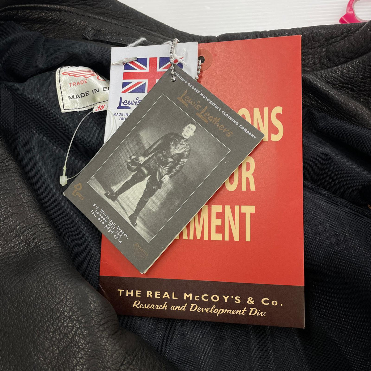 ジャケット The REAL McCOY'S 441T ライダース 鹿革 黒(38) 38 ブラック