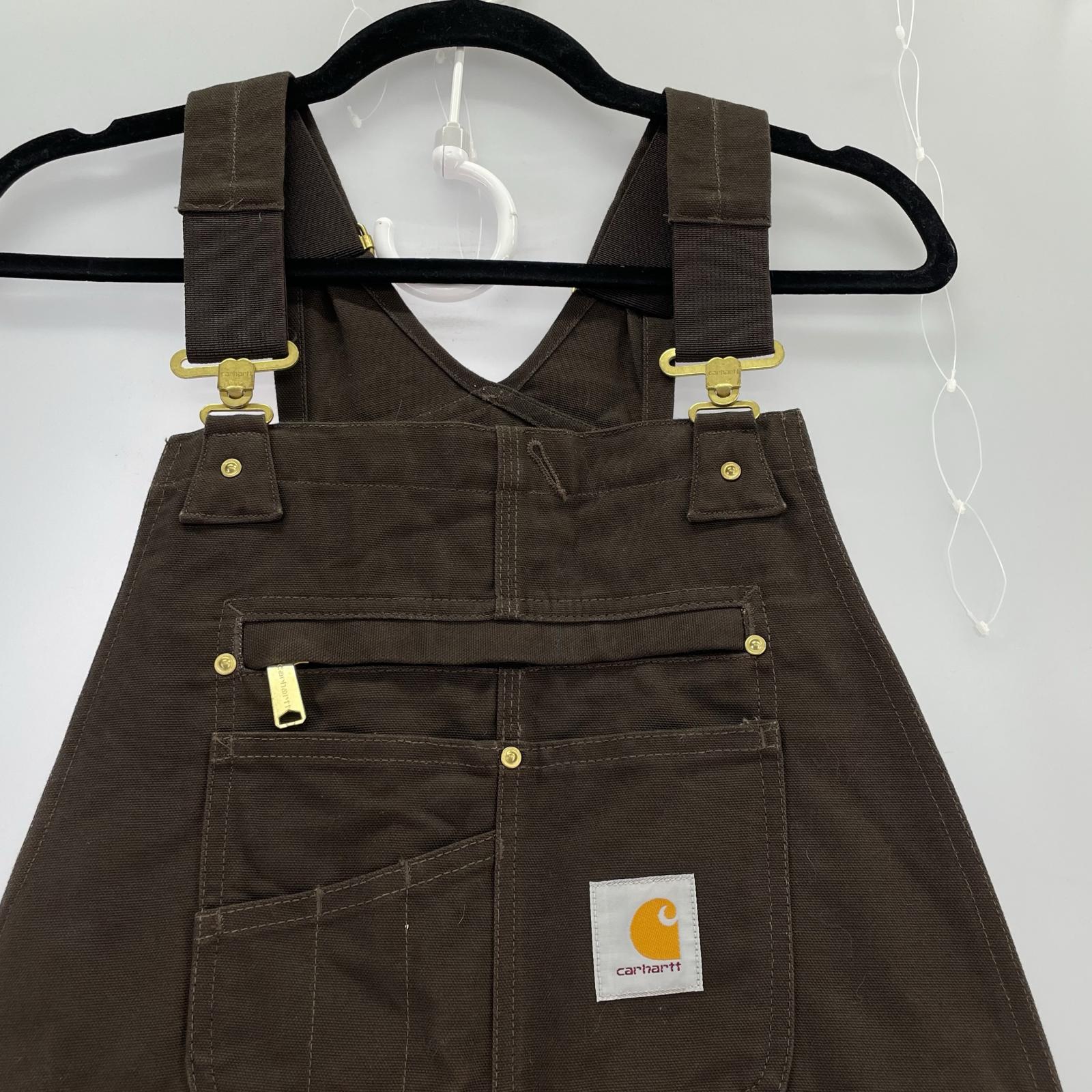 オーバーオール 茶 30 ブラウン