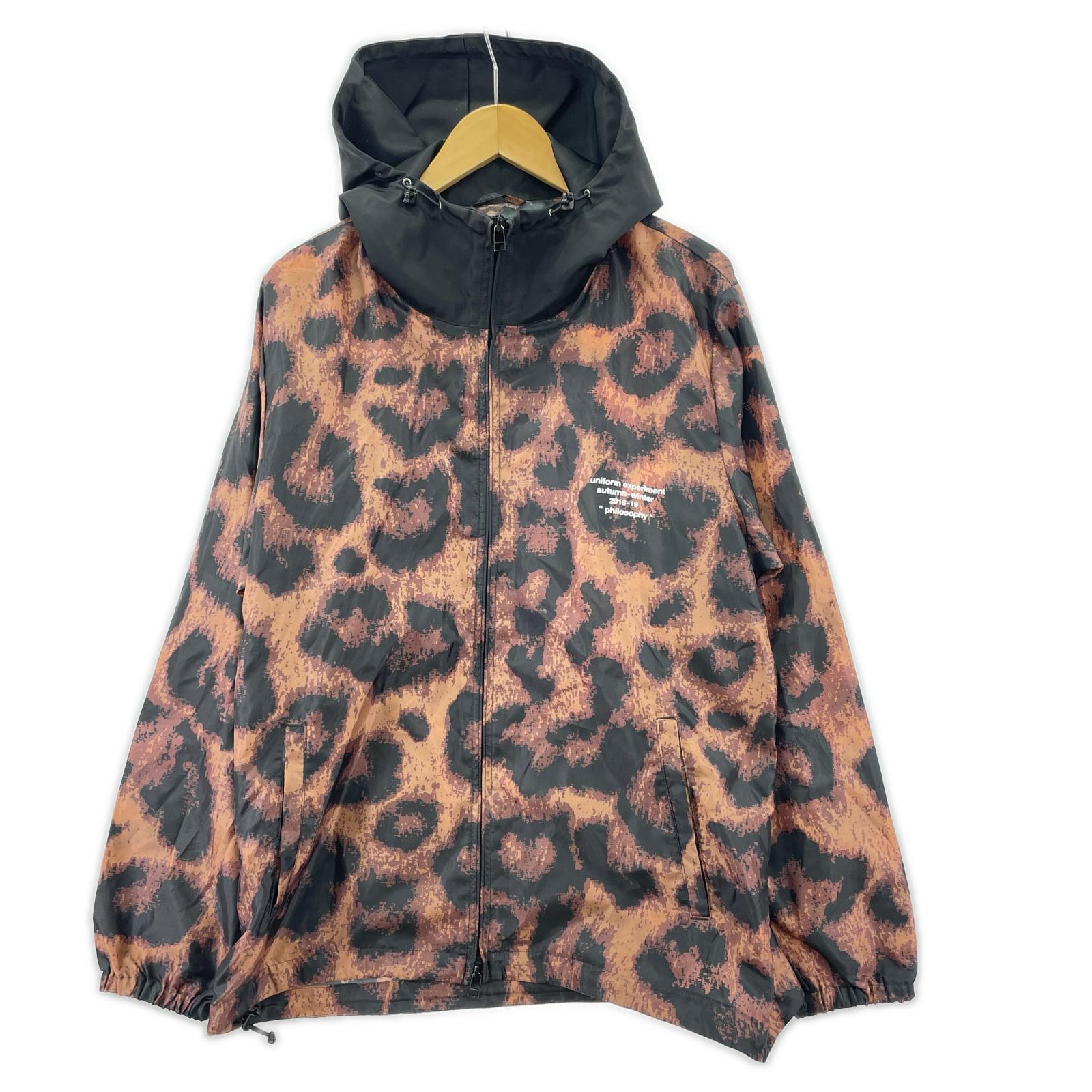 ジャケット LIGHT WEIGHT HOOD BLOUSON/総柄/茶系黒 3