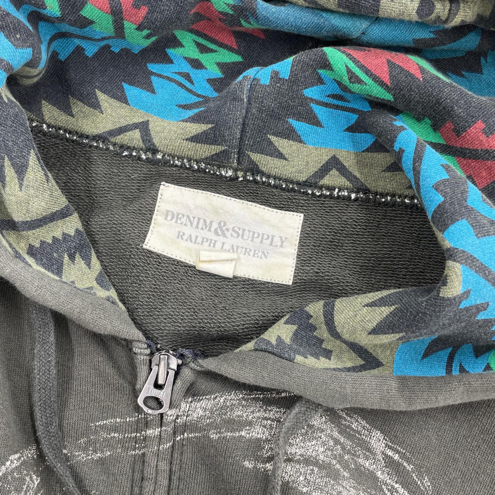 パーカー DENIM&SUPPLY POLO RALPH LAUREN ジップパーカー M グレー