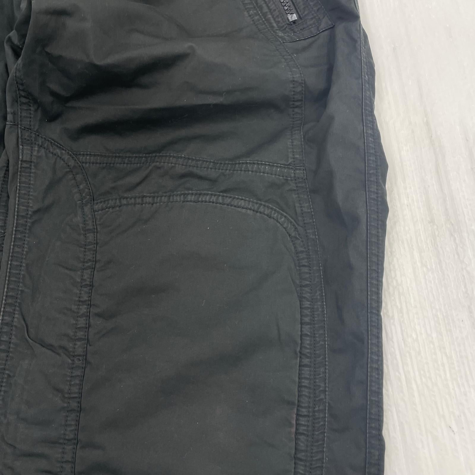 パンツ ナイロンギミックパンツ 黒 32 ブラック