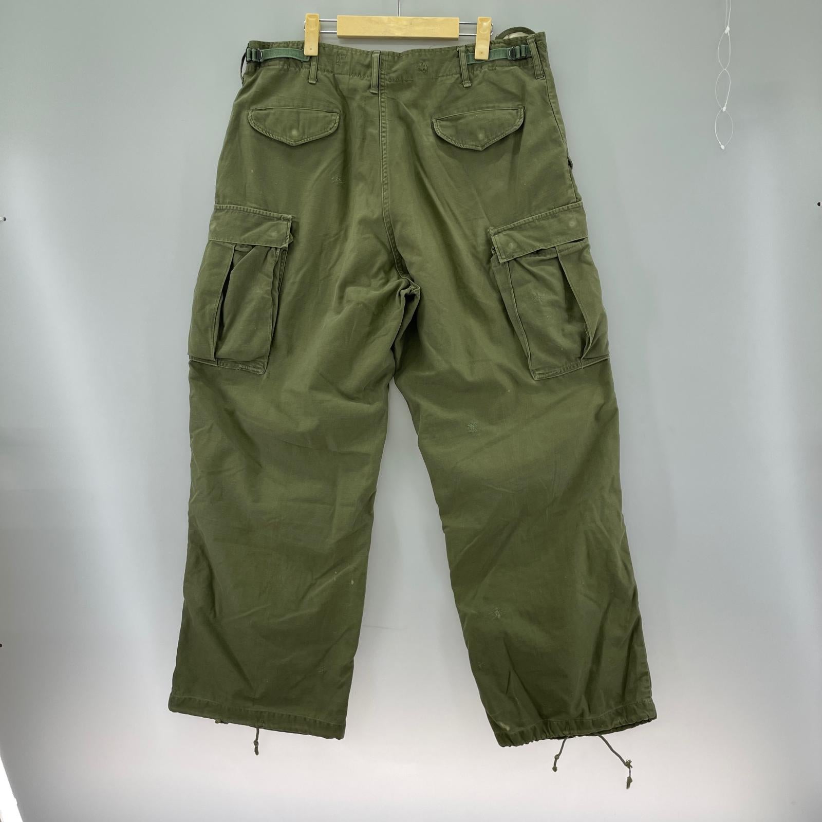 パンツ 60s M-65 アルミジップ 緑 M グリーン