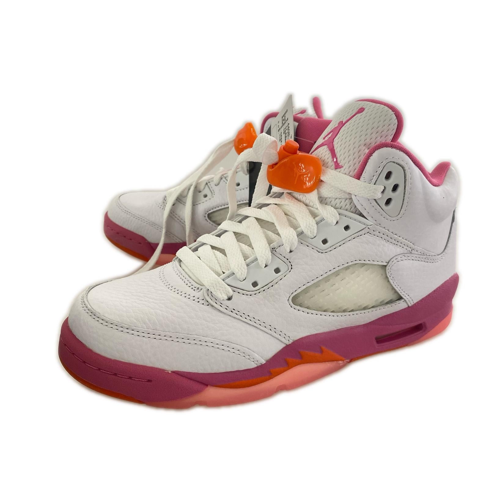 スニーカー AIR JORDAN 5 RETRO WHT/PNK 24.5cm