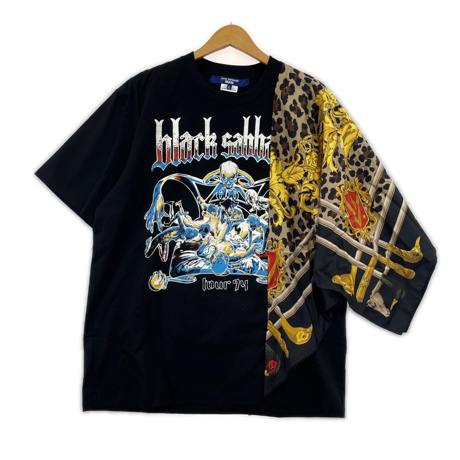 半袖Tシャツ SOORP SILK SCARF TEE(L) L ブラック