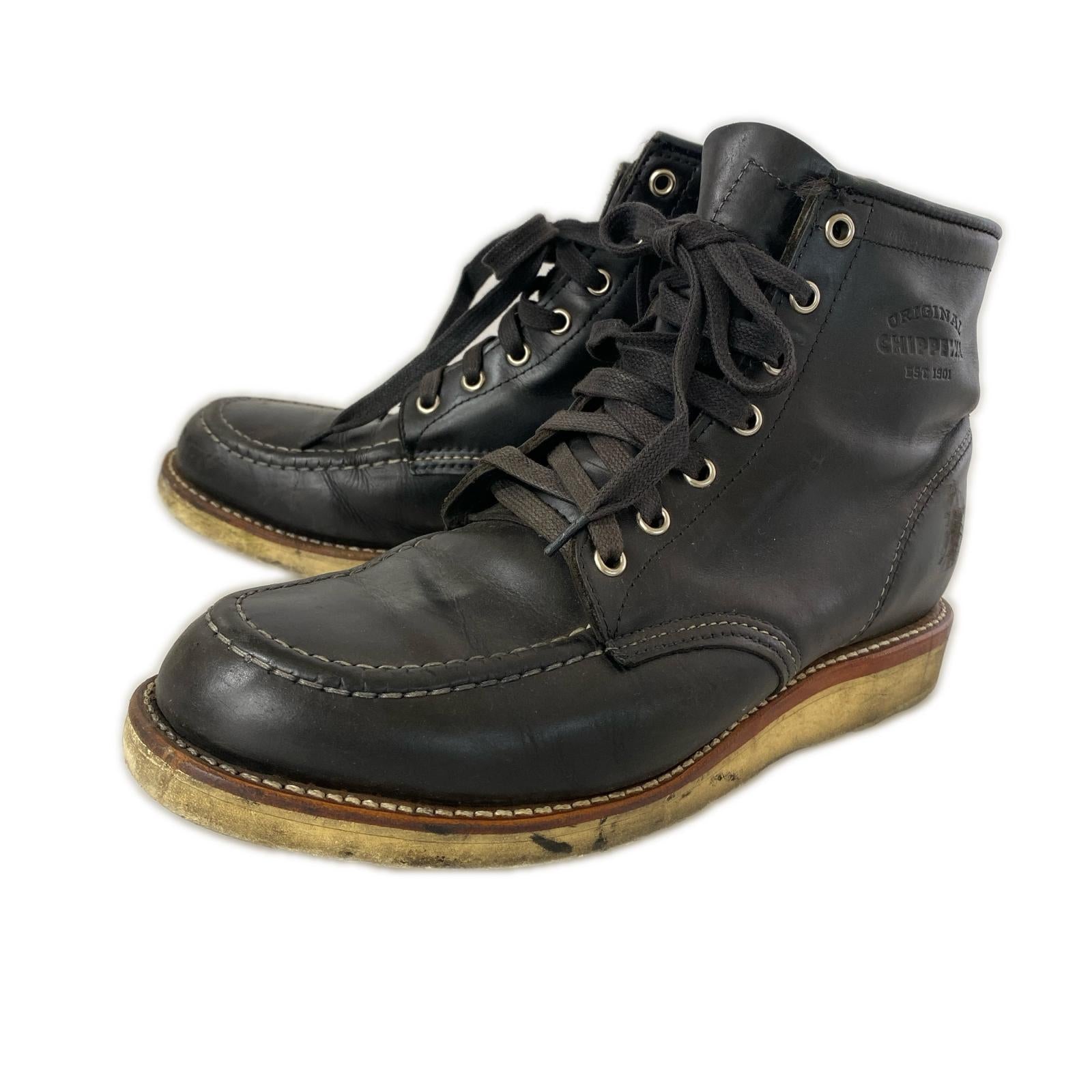 ブーツ 6inch Moc Toe Wedge Boot 26.5cm 26.5cm (US8 1/2 UK8 EU43) ブラック