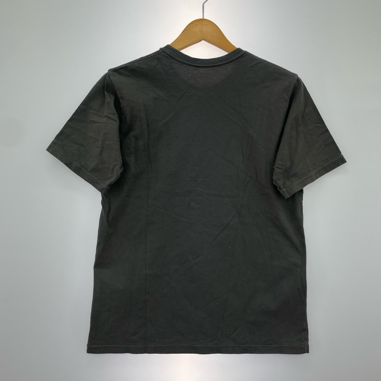 半袖Tシャツ NAVY PRINT TEE グレー S S ブラック