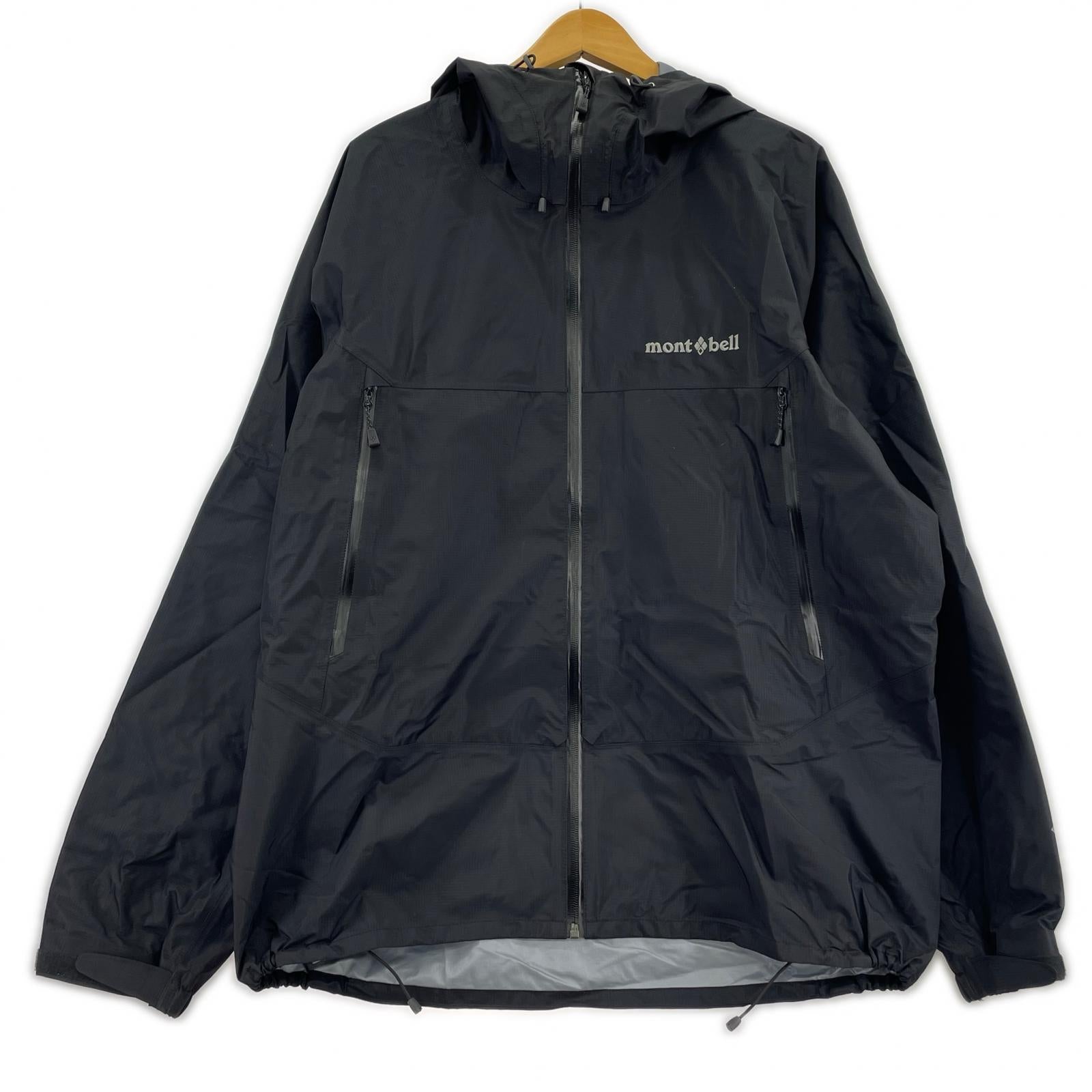 ジャケット mont-bell レイントレッカージャケット XL ブラック 1128729 ブラック