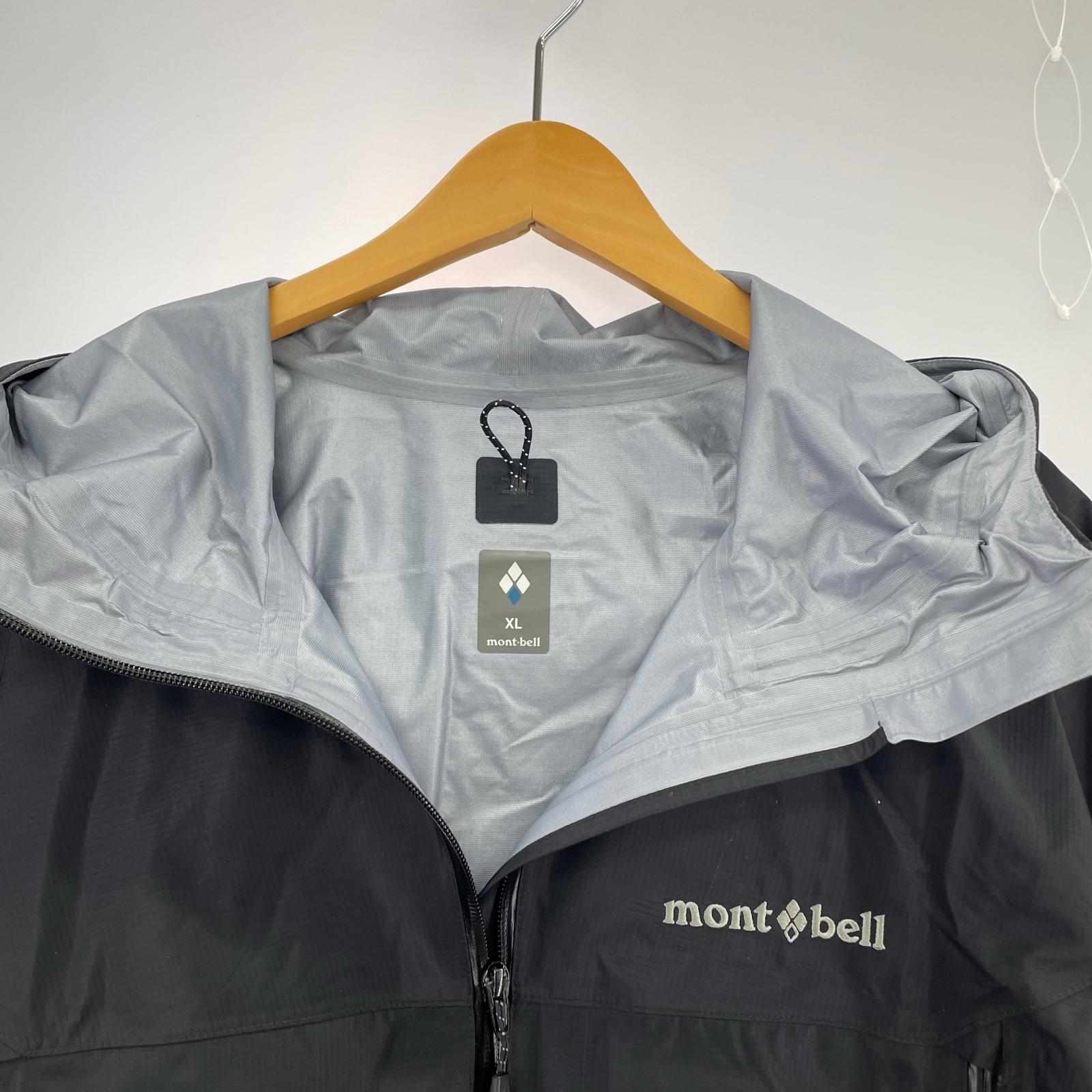 ジャケット mont-bell レイントレッカージャケット XL ブラック 1128729 ブラック