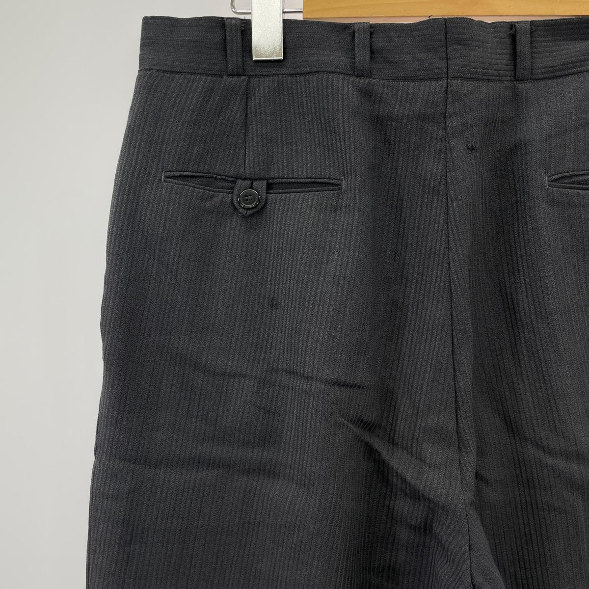パンツ 60s talon ストライプスラックス コットンポリ W34 GRY グレー