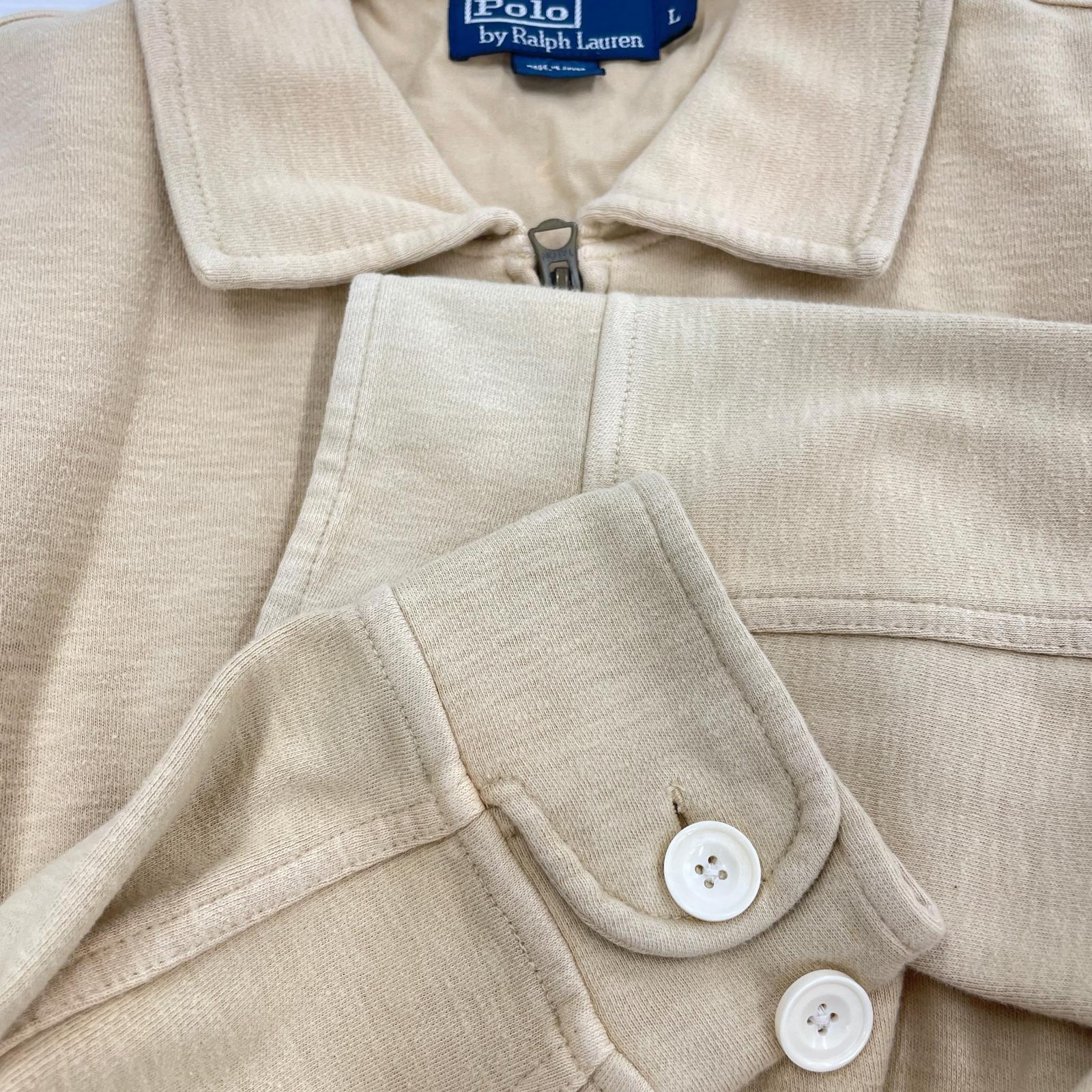 ジャケット コットンジップジャケット ベージュ (L) L ベージュ