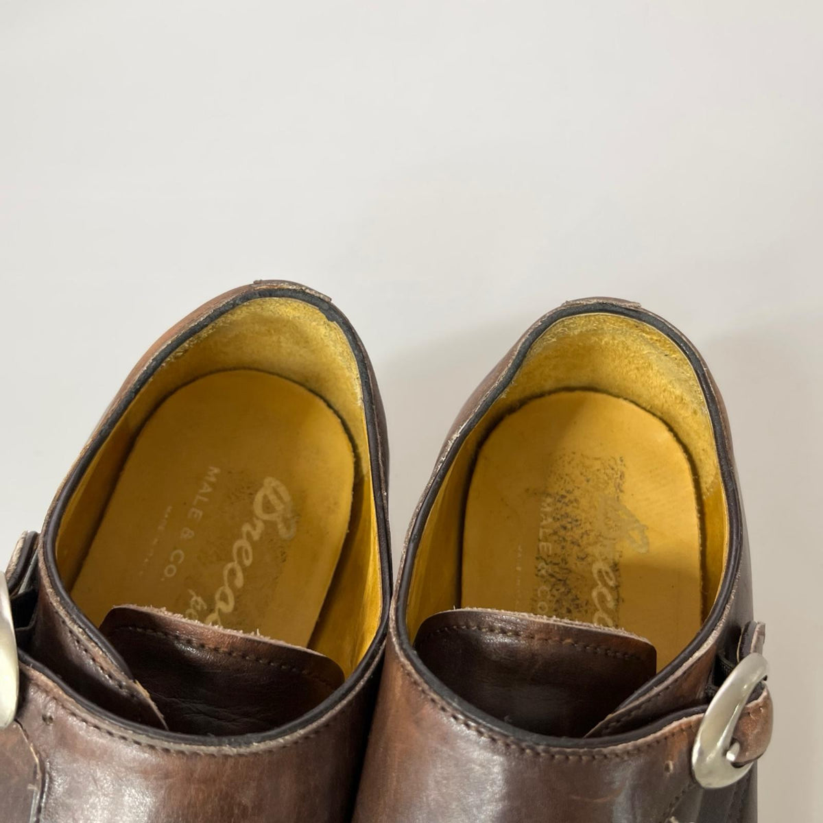 シューズ Brecos ダブルモンクシューズ BRW 42 ブラウン