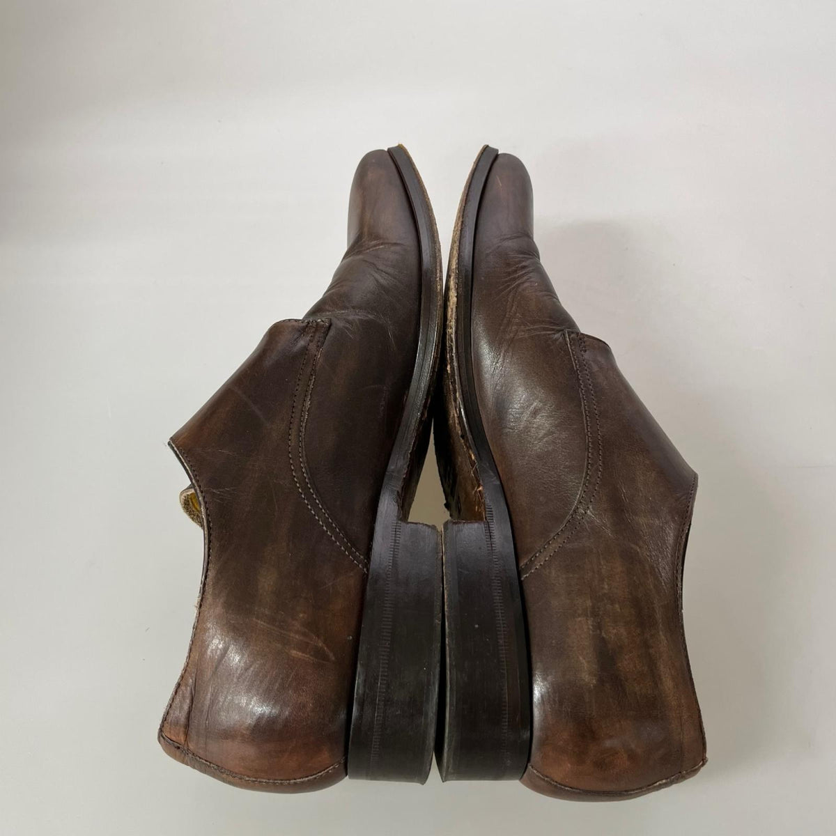 シューズ Brecos ダブルモンクシューズ BRW 42 ブラウン