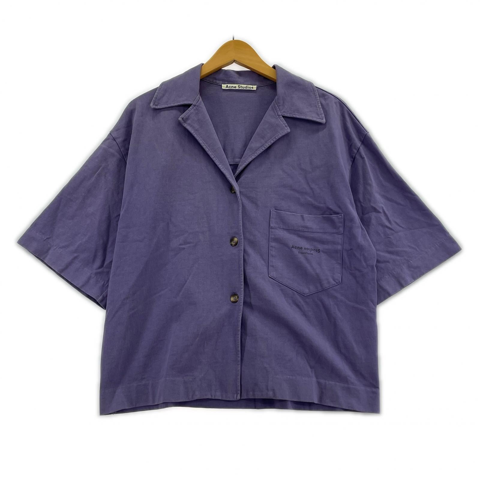 半袖シャツ Acne Studios S/S box shirt XS パープル パープル
