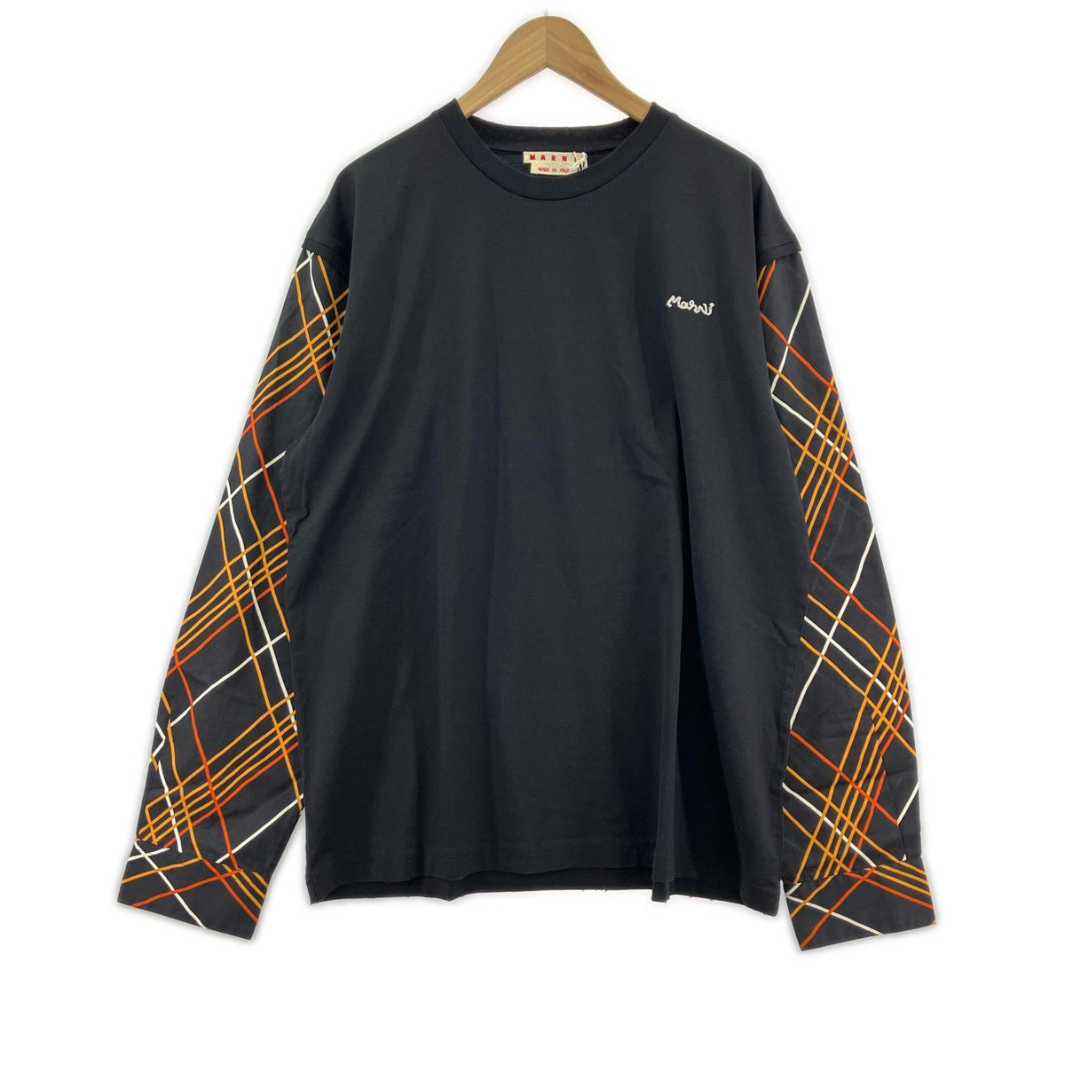 長袖Tシャツ 22AW アームデザイン 黒 (48)