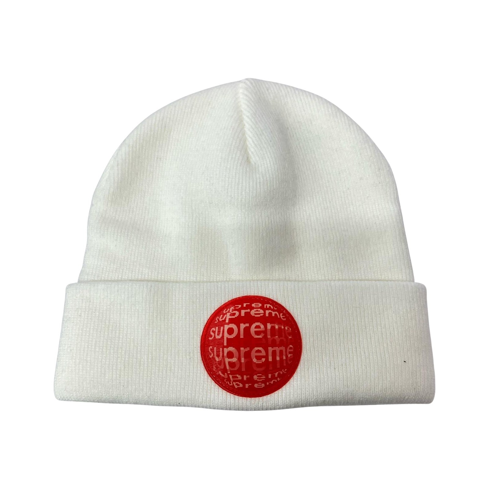 ニットキャップ LENTICULAR BEANIE 白 ホワイト