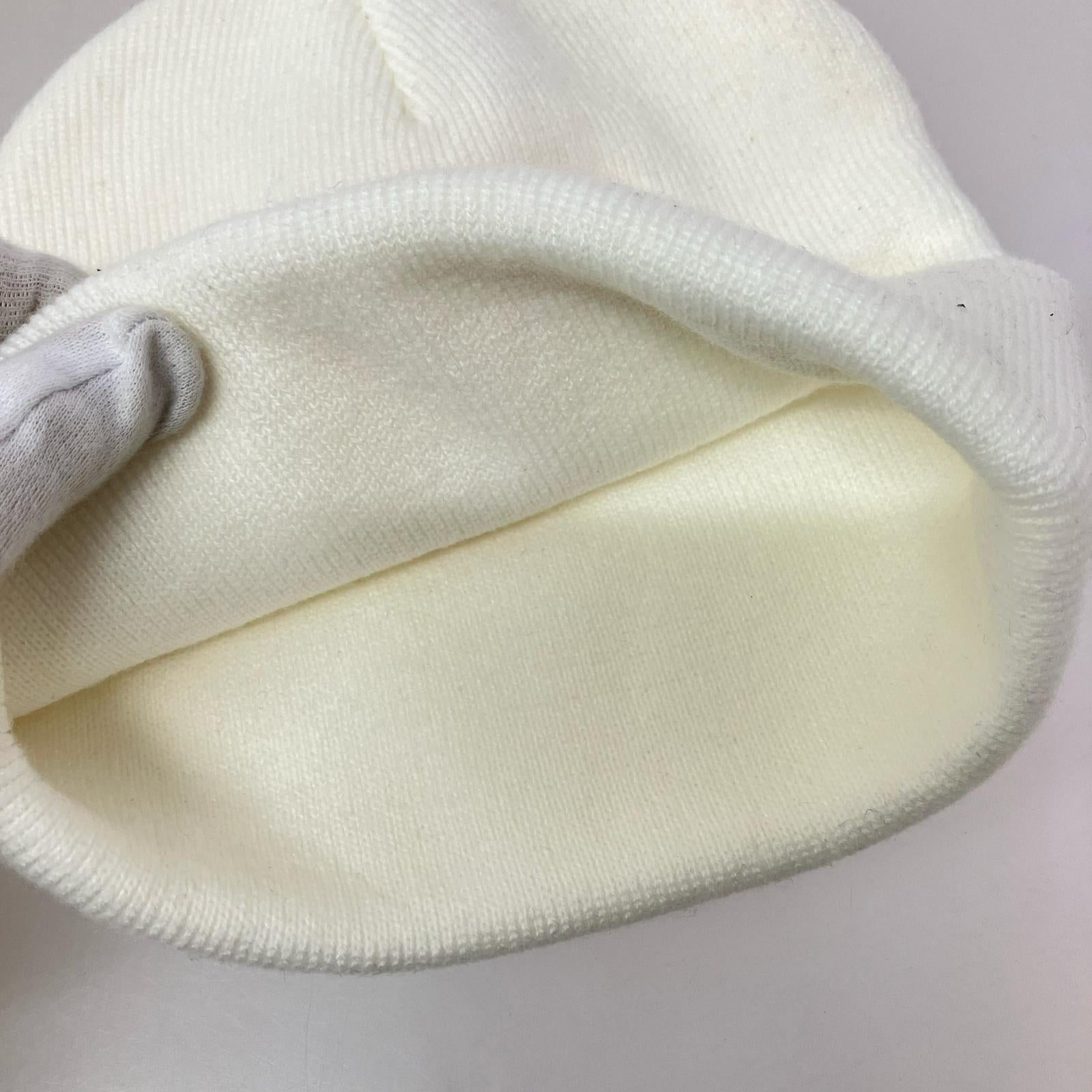 ニットキャップ LENTICULAR BEANIE 白 ホワイト