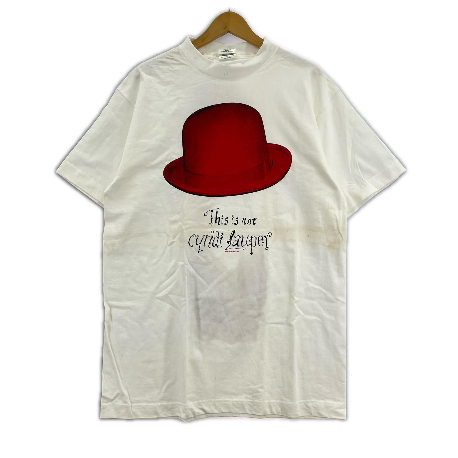 半袖Tシャツ 90s Tour Champボディ CYNDI LAUPER TWELVE DEADLY CYNS 白 (L) L ホワイト