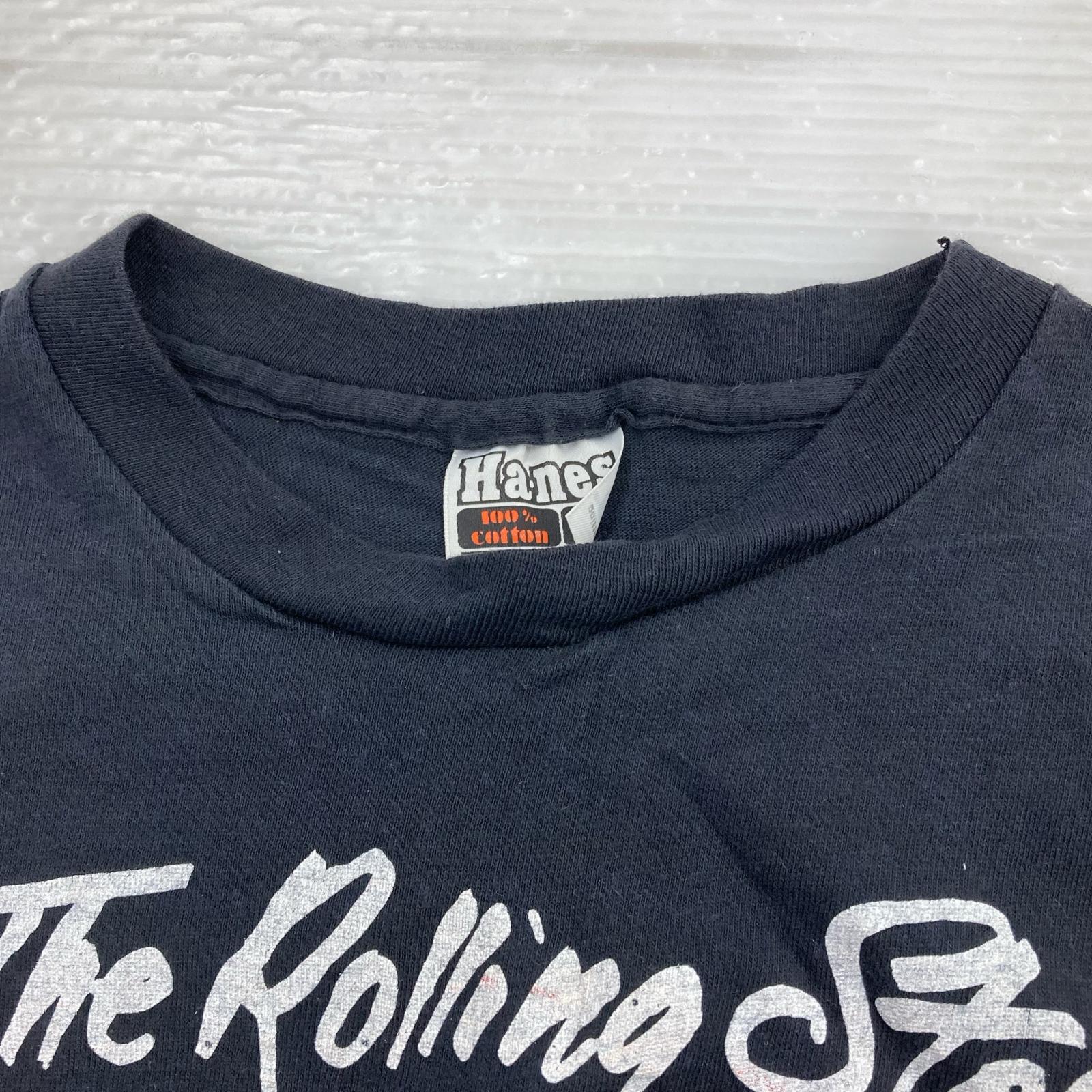 半袖Tシャツ 80s Hanesボディ The Rolling Stones NORTH AMERICAN TOUR (M) M ブラック