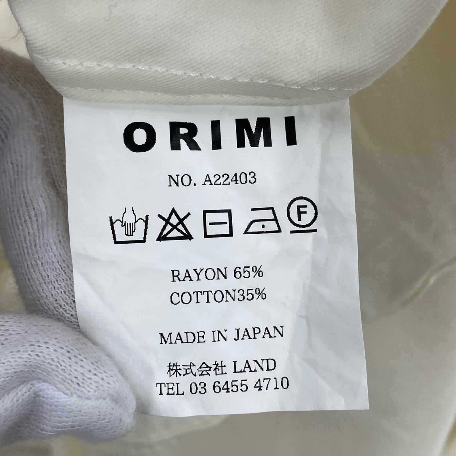 長袖シャツ ORIMI ウエスタンシャツ 1 ホワイト