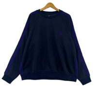 スウェット TRACK CREW NECK SHIRT L パープル