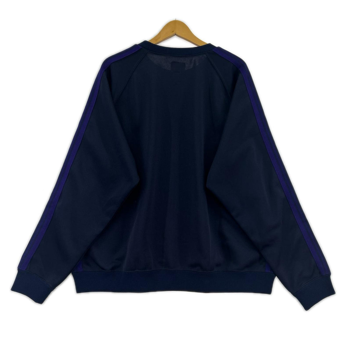 スウェット TRACK CREW NECK SHIRT L パープル