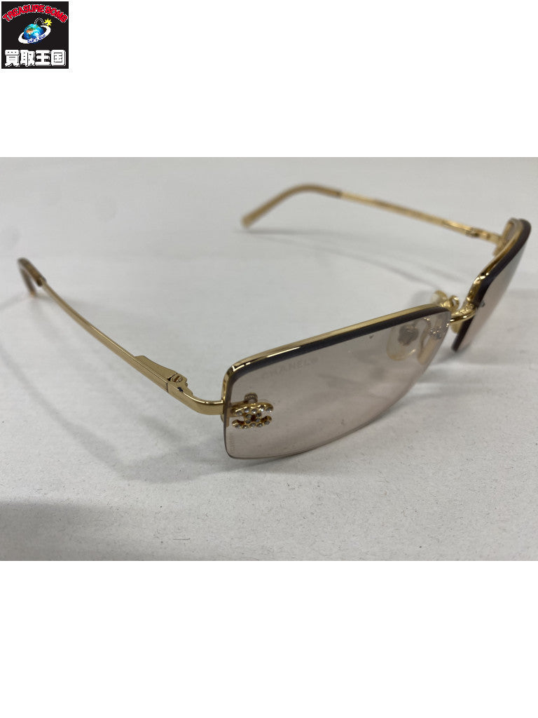CHANEL ラインストーン ココマーク サングラス 4093-B