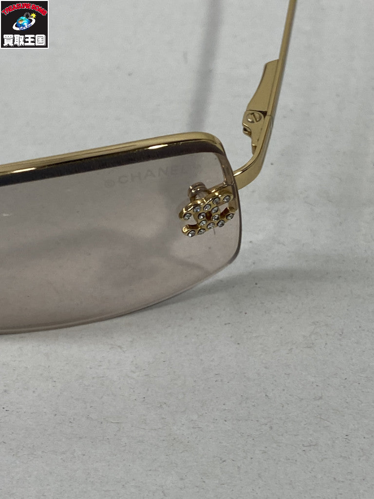 CHANEL ラインストーン ココマーク サングラス 4093-B