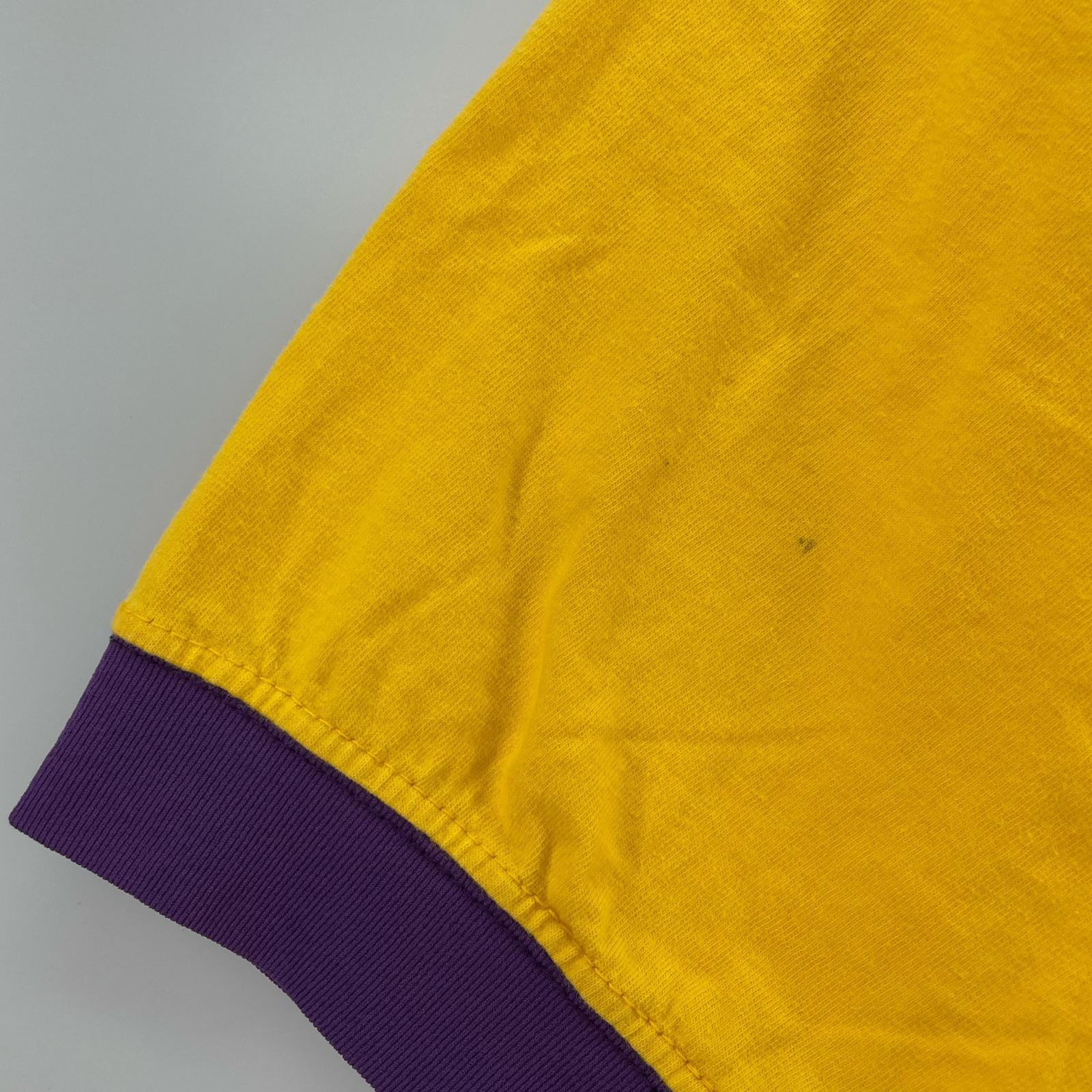 半袖Tシャツ RUSSELL ATHLETIC 金タグ フットボールT 黄 (L) イエロー