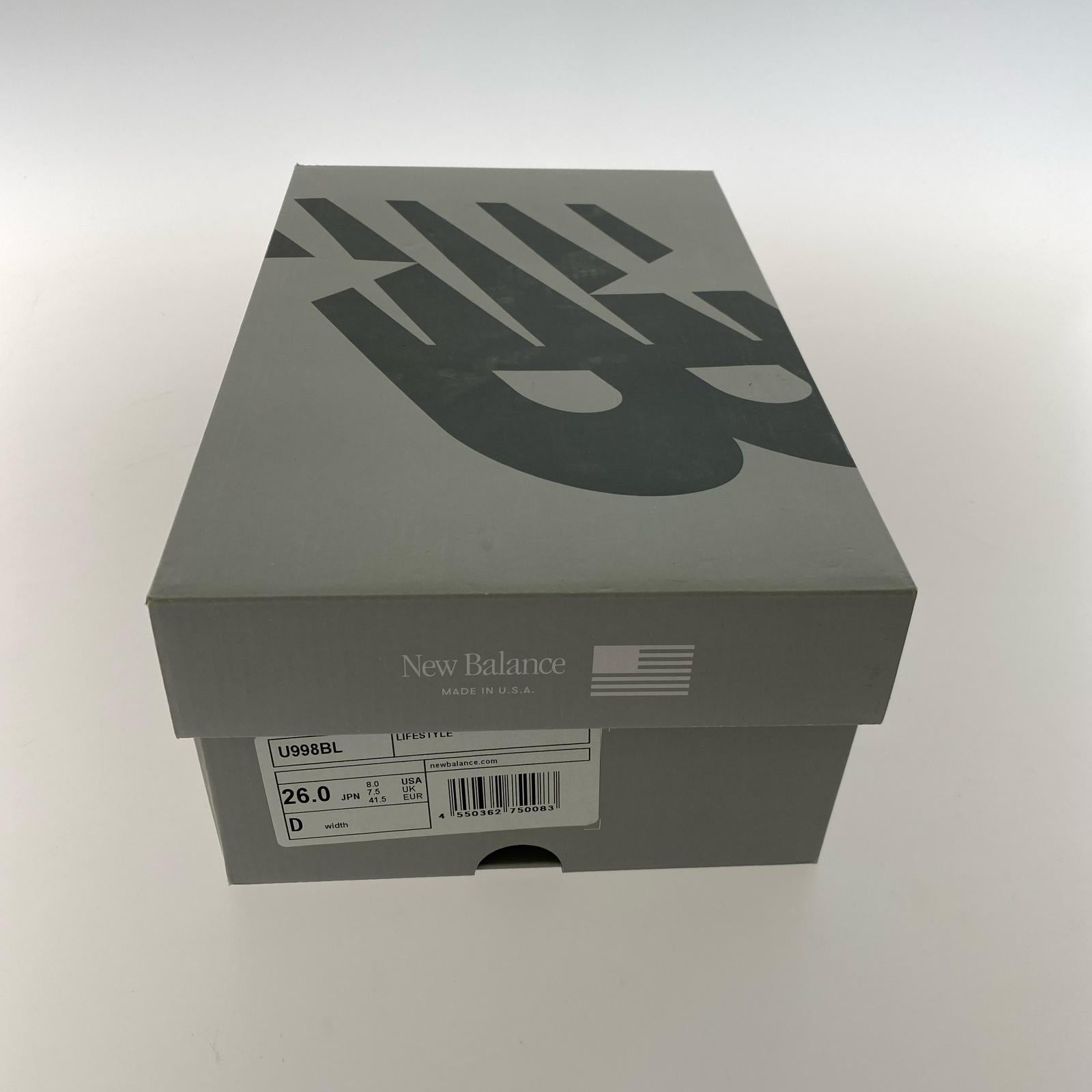 スニーカー 998 USA製 26.0㎝ 26cm (US8 UK7 1/2 EU42) ブラック