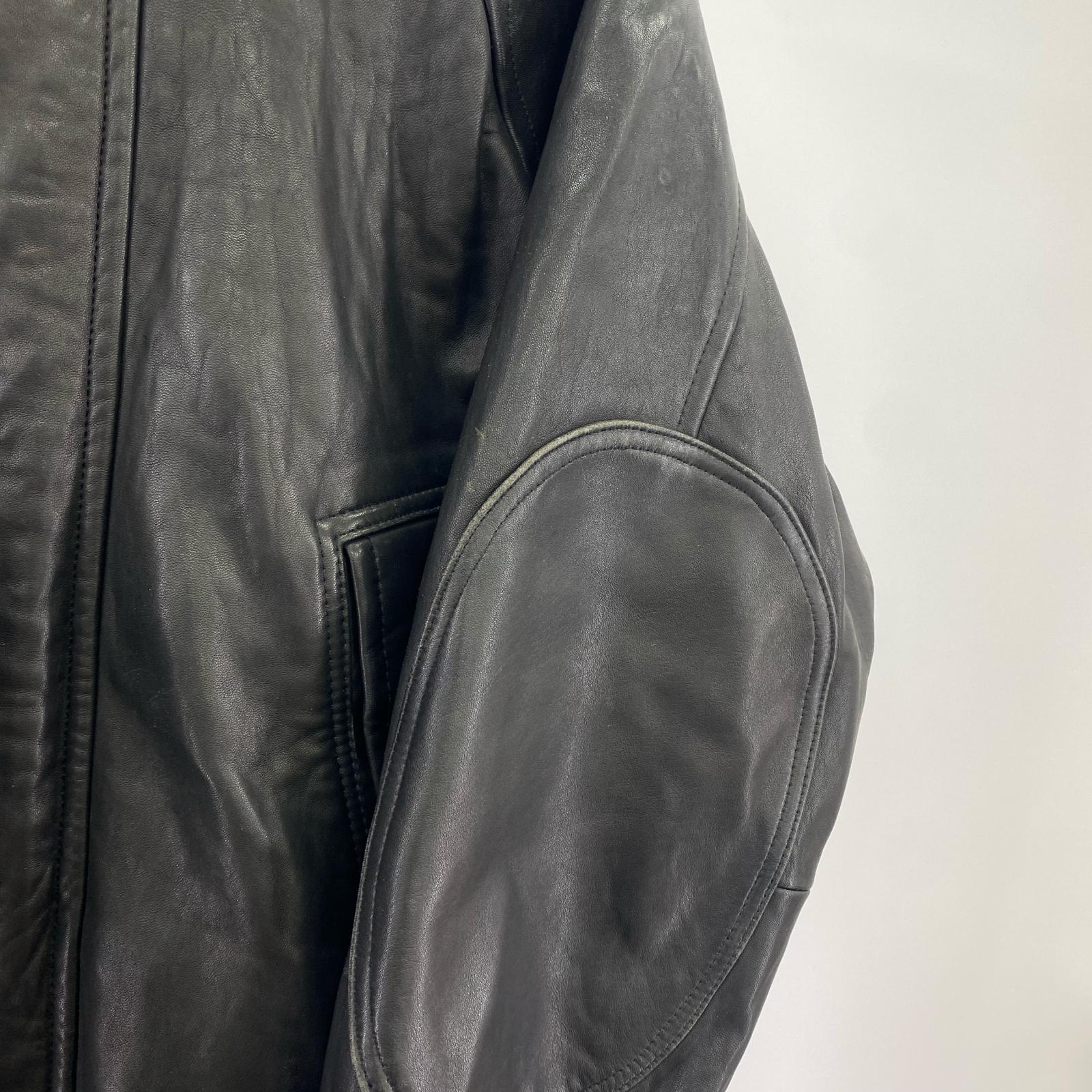 ジャケット GENUINE LEATHER ジャケット 42 ブラック