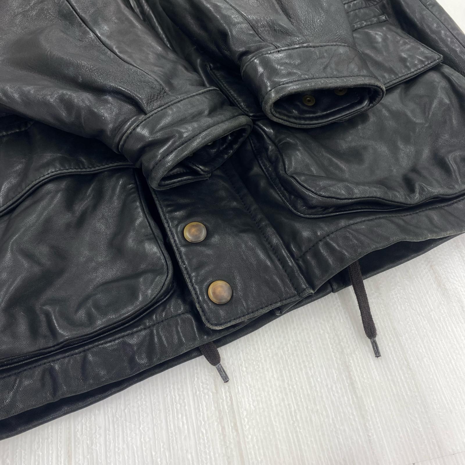 ジャケット GENUINE LEATHER ジャケット 42 ブラック