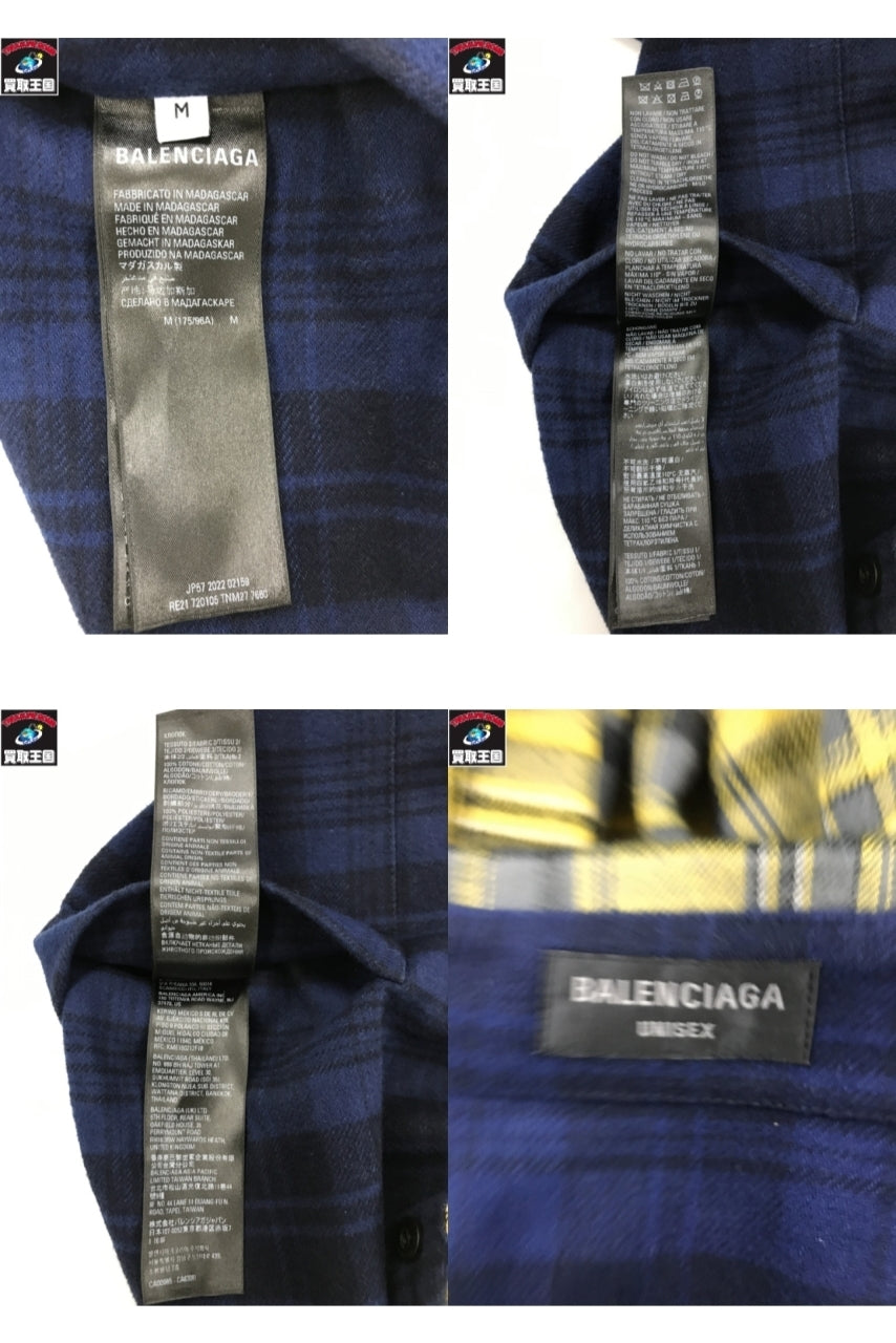 BALENCIAGA 22AW リバーシブルシャツ YL 22AW