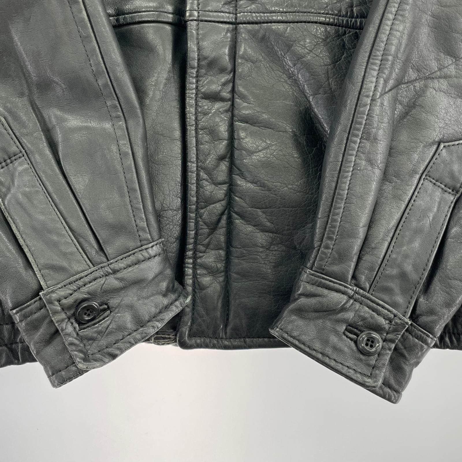 レザージャケット BLK M M ブラック