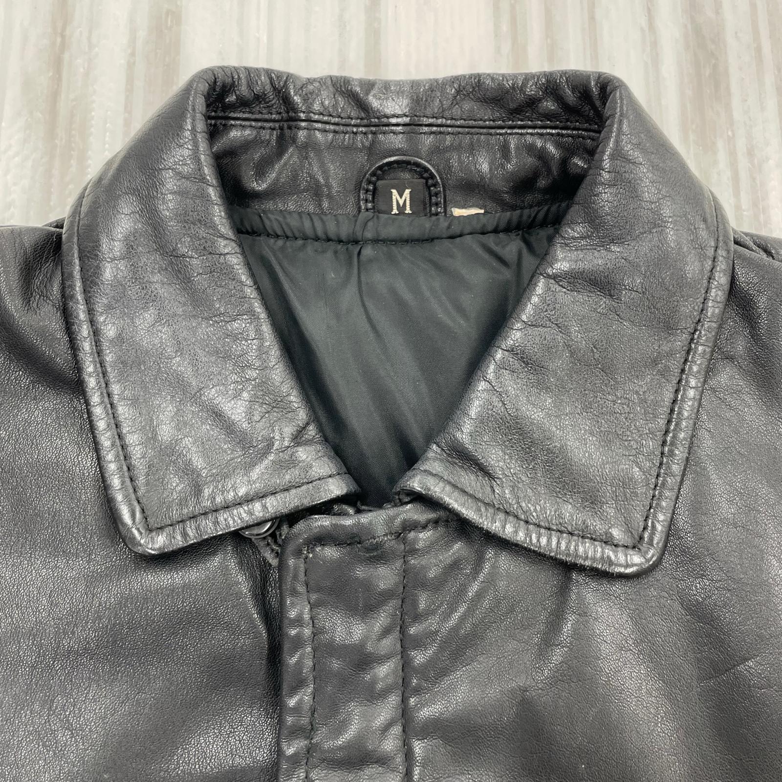 レザージャケット BLK M M ブラック