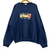 スウェット Loone Tunes 刺繍トレーナー ネイビー