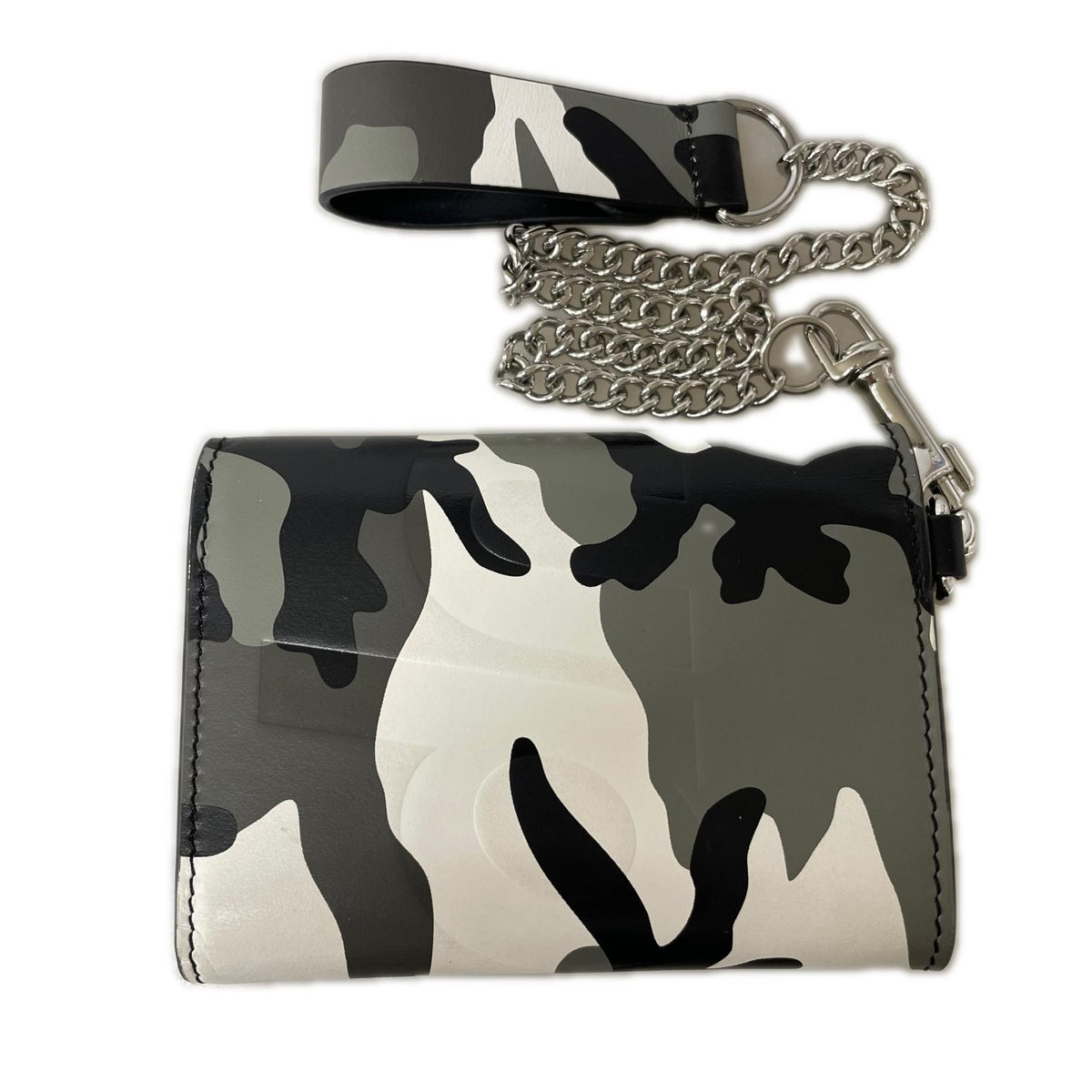 コンパクトウォレット 25SS Leather Chain Wallet SNOW CAMO 迷彩