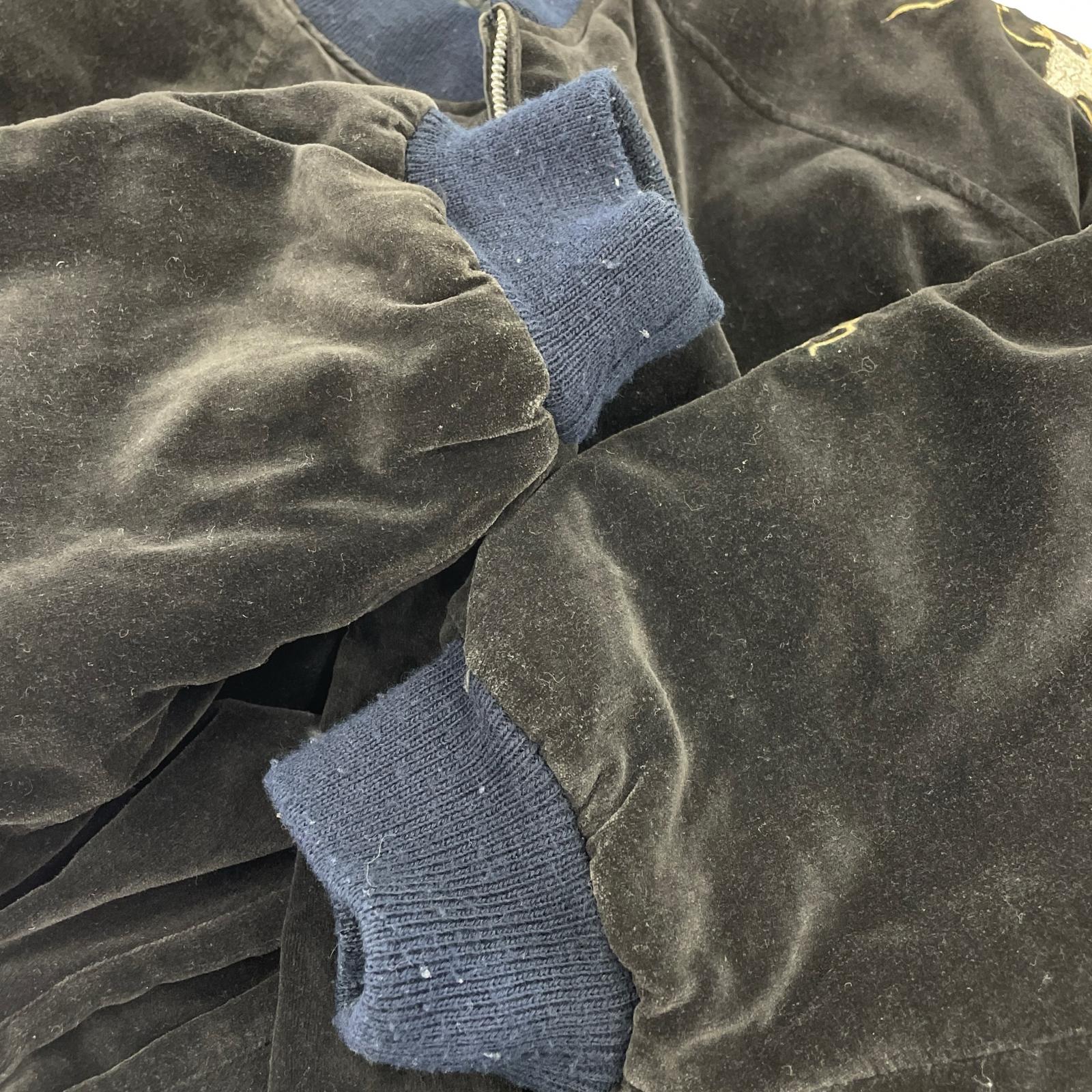ブルゾン grove box 別珍スカジャン M M ブラック