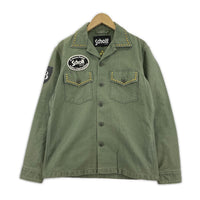 ジャケット schott スタッズワークジャケット M カーキ M カーキ