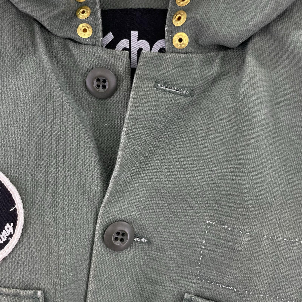ジャケット schott スタッズワークジャケット M カーキ M カーキ