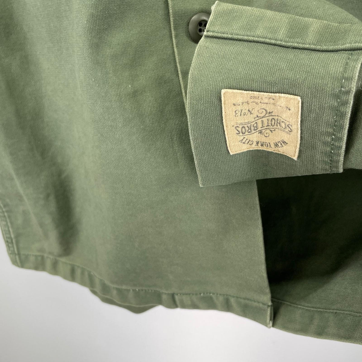 ジャケット schott スタッズワークジャケット M カーキ M カーキ